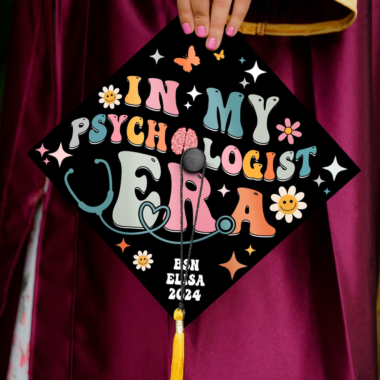 In My Psychologist Era Graduation Cap, Future Nurse Gifts, BSN Graduation 2024