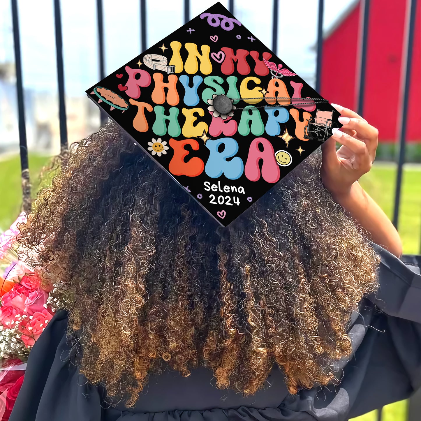 In My Physical Therapy Era Grad Cap, Personalized PT Graduation Cap Topper - SP10933PGCHTT
