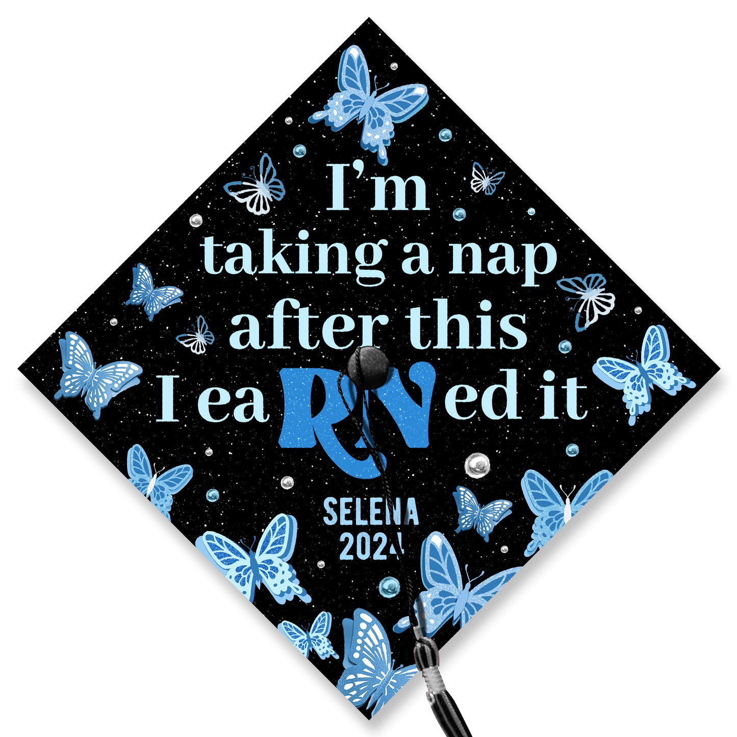 Customized Funny RN Nursing Cap Decoration, Gifts for New Nurse