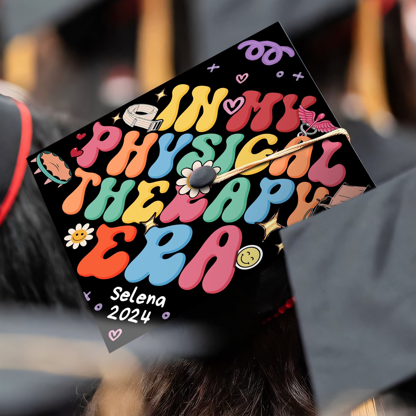 In My Physical Therapy Era Grad Cap, Personalized PT Graduation Cap Topper - SP10933PGCHTT