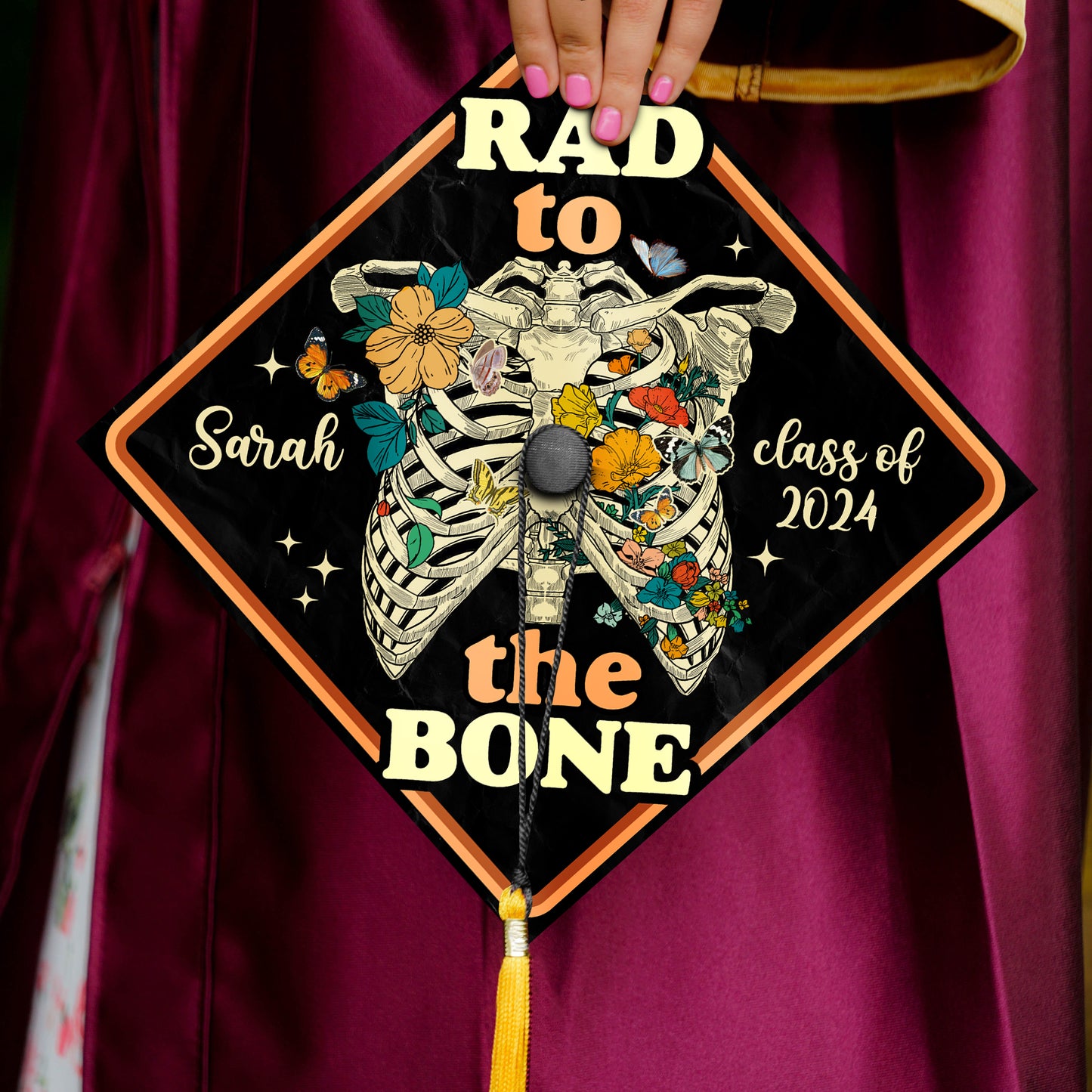 Radiology Technologist Graduation Cap Topper, Radiology Graduation Gifts, Class Of 2024