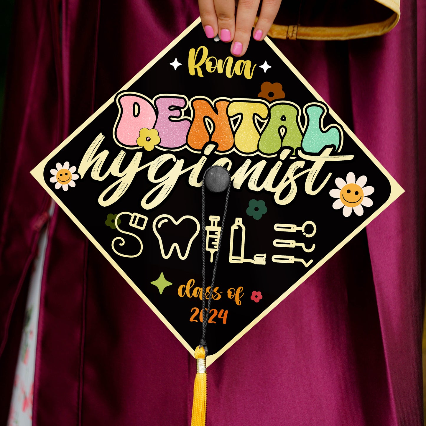 RDH Grad Cap Topper To Honor Your Big Day, Future RDH Gifts, Graduation 2024
