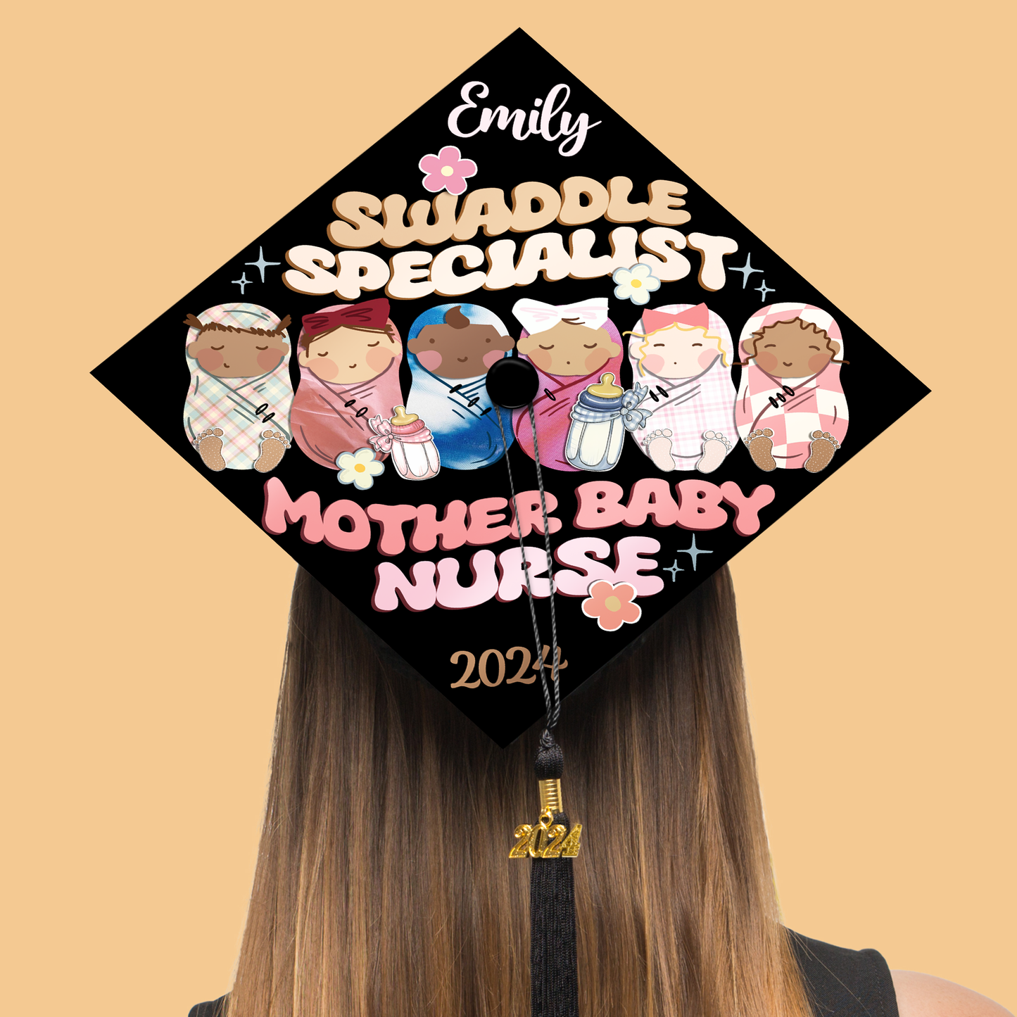 Swaddle Specialist Graduation Cap Topper, NICU Nurse Gifts, Class of 2024