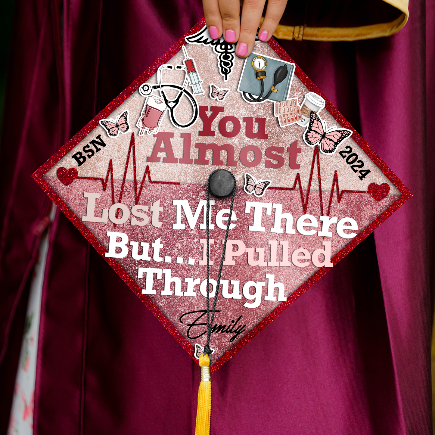 Customized Nursing Cap Decoration, Gifts for New Nurse
