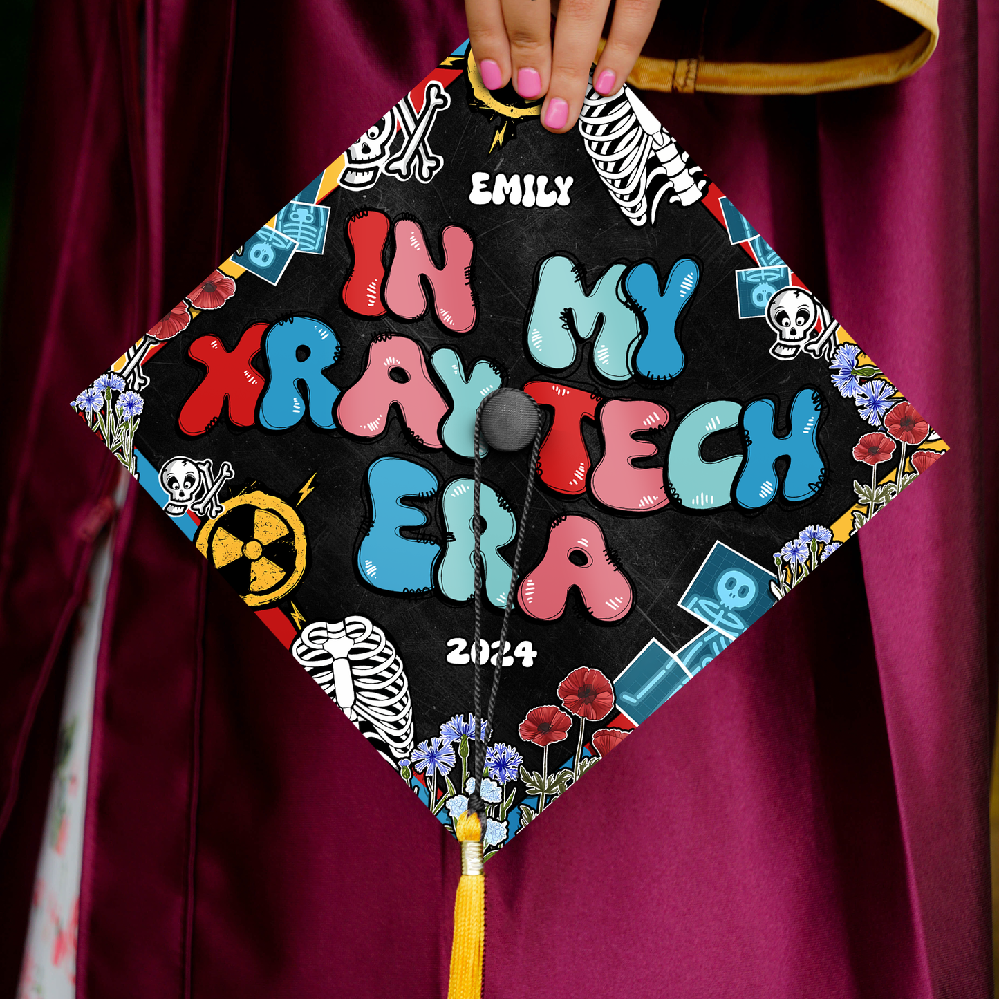 In My XRay Tech Era Graduation Cap, Class Of 2024