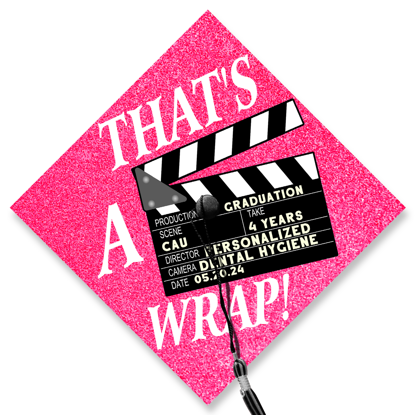Personalized Film Student Graduation Cap Topper, Gift For Student, Class of 2024