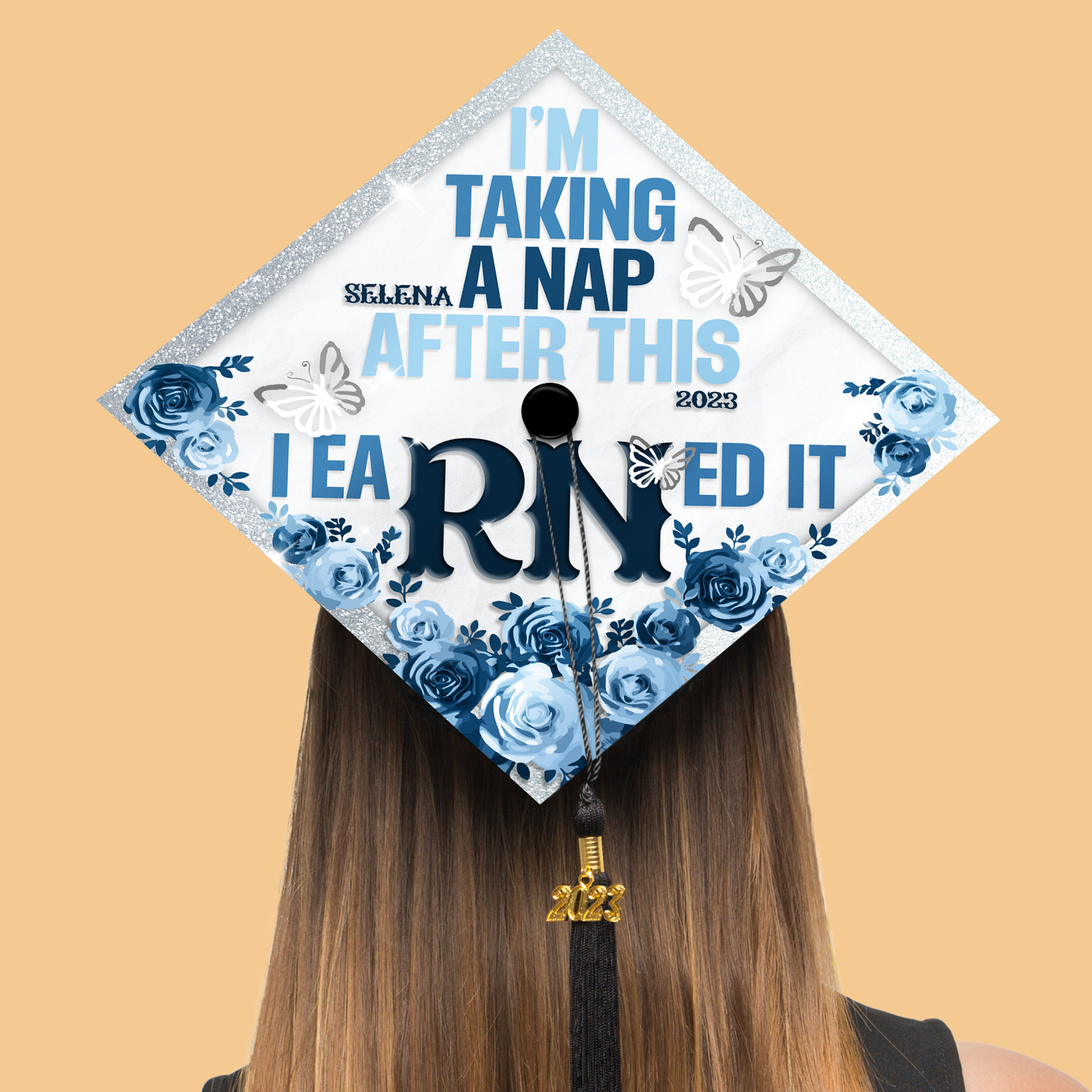 Personalized Nursing Graduation Cap Topper, Gifts for New Nurse
