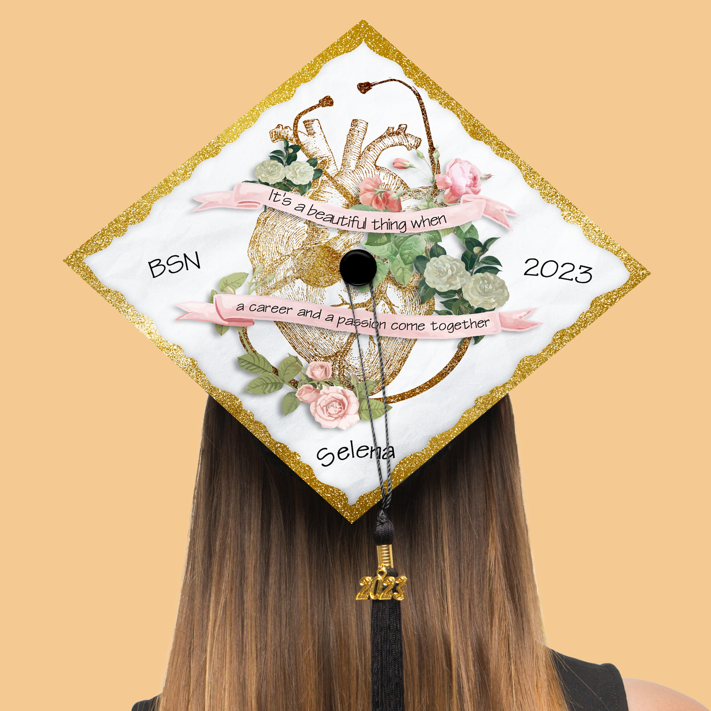 Personalized Nursing Graduation Cap Topper, Gifts for New Nurse