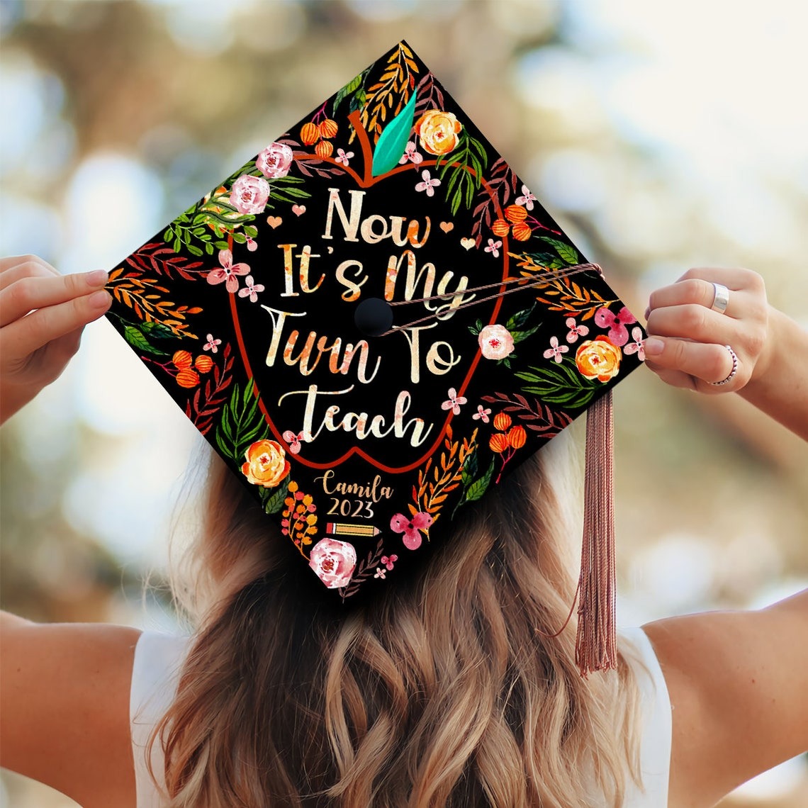 Now It's My Turn To Teach Graduation Cap Decoration, Gifts for Teacher, Class of 2024