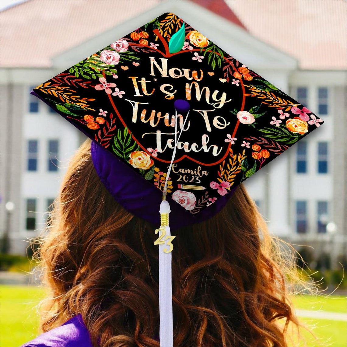 Now It's My Turn To Teach Graduation Cap Decoration, Gifts for Teacher, Class of 2024