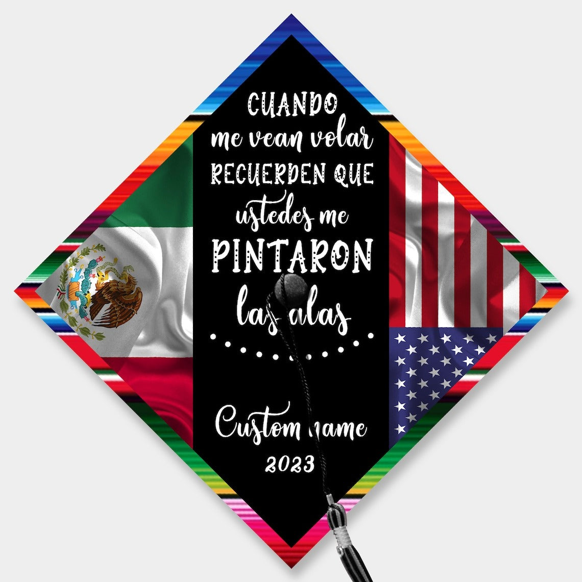 Cuando Me Vean Volar Graduation Cap Decoration, Gifts for Latina, Class of 2024