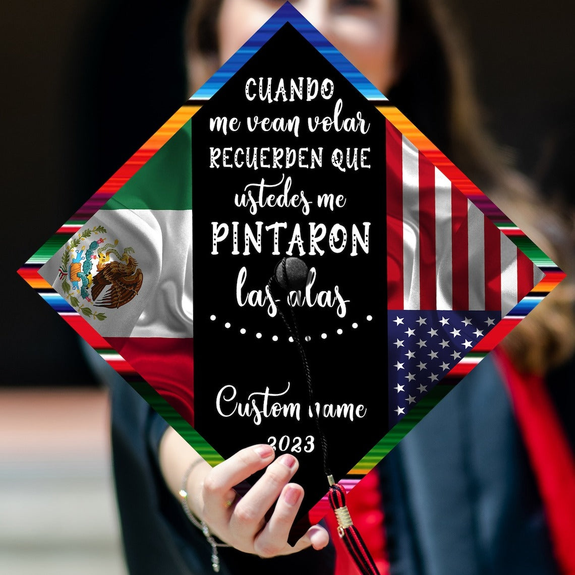 Cuando Me Vean Volar Graduation Cap Decoration, Gifts for Latina, Class of 2024