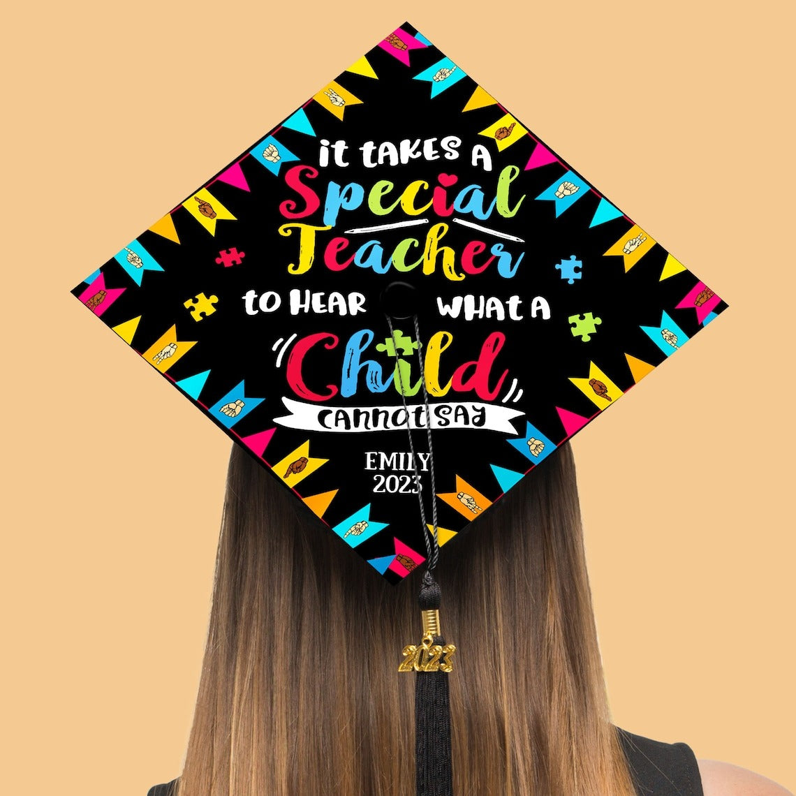 It Takes A Special Teacher Graduation Cap Decoration, Gifts for Teacher, Class of 2024