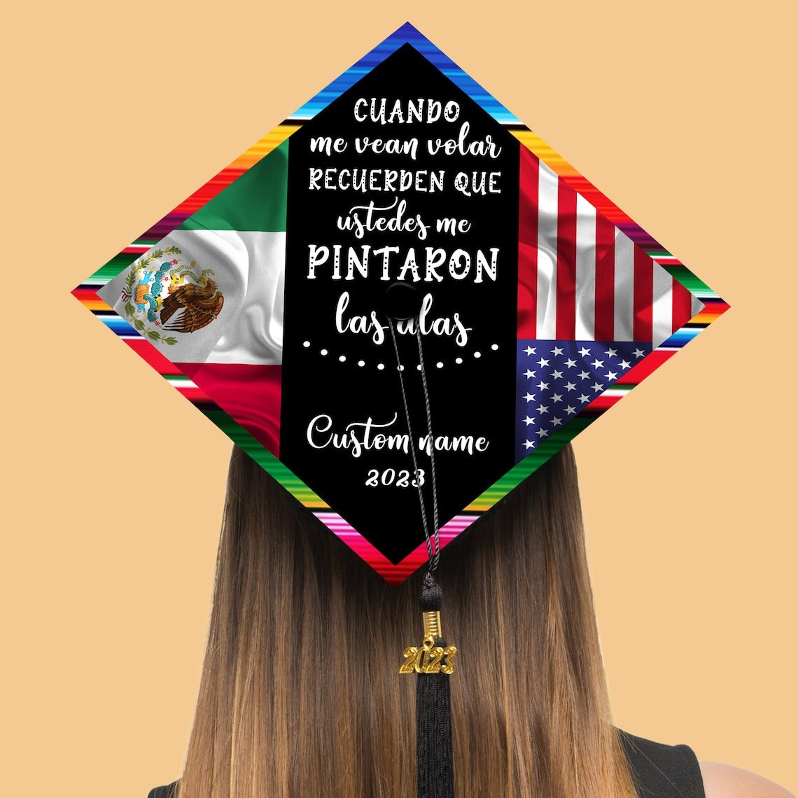Cuando Me Vean Volar Graduation Cap Decoration, Gifts for Latina, Class of 2024