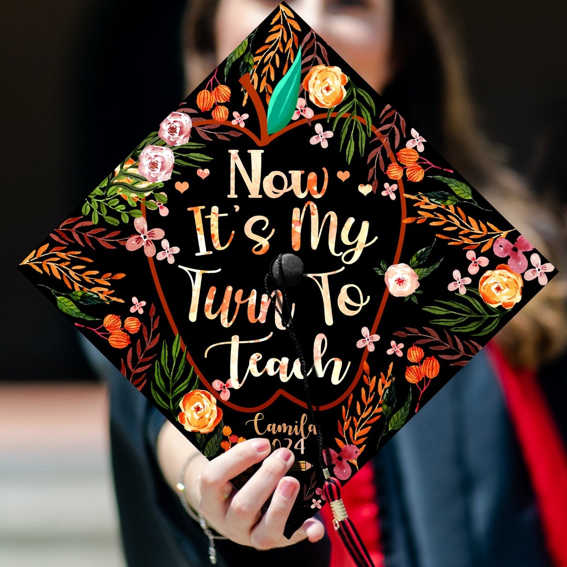 Now It's My Turn To Teach Graduation Cap Decoration, Gifts for Teacher, Class of 2024