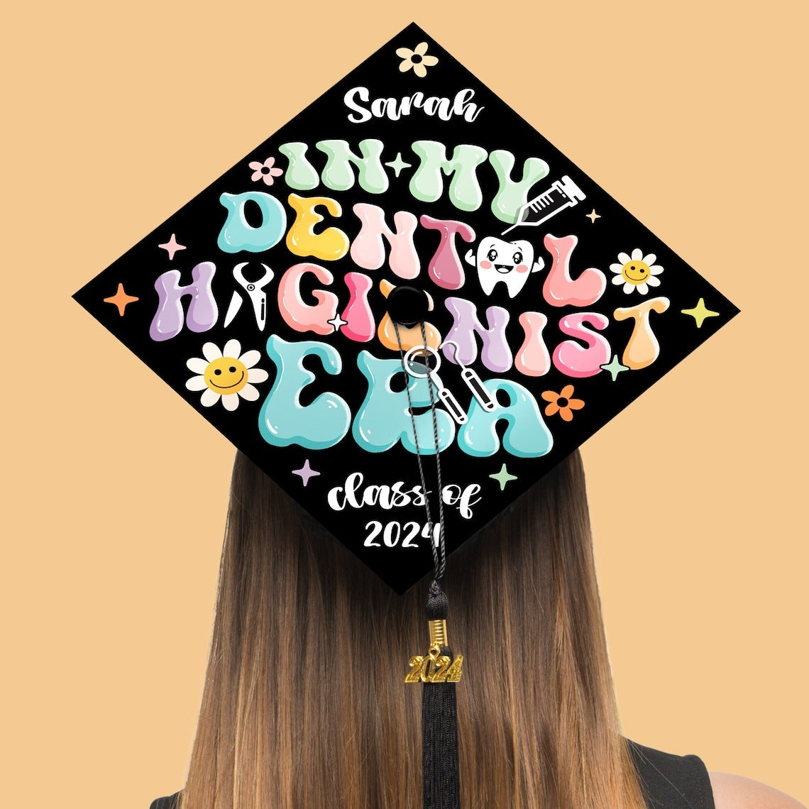 In My Dental Hygienist Era Graduation Cap Topper, Gifts for Dental Hygienist, Class of 2024