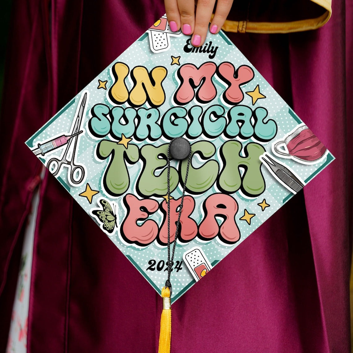In My Surgical Tech Era Graduation Cap Decoration, Gifts for Nurse, Class of 2024