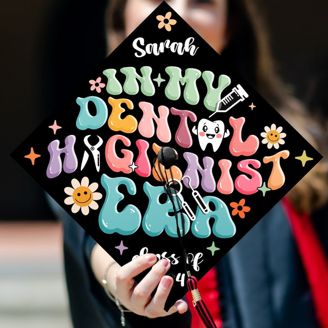 In My Dental Hygienist Era Graduation Cap Topper, Gifts for Dental Hygienist, Class of 2024