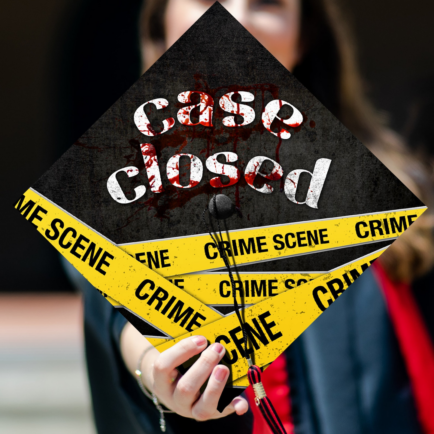 Case Closed Graduation Cap Topper, Funny Criminal Justice Grad Cap Topper, Class of 2024