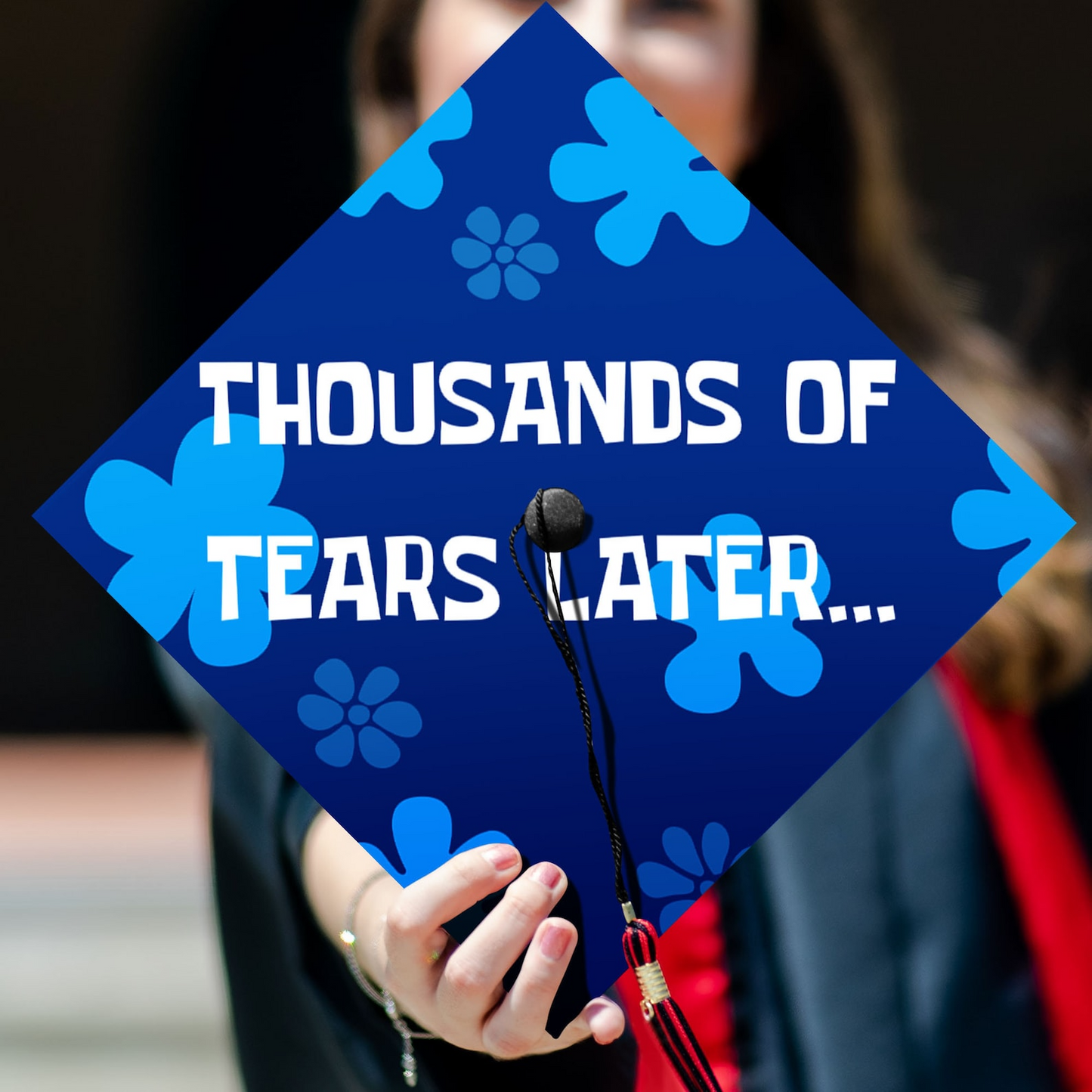 Thousand Of Tears Later Graduation Cap Topper, Graduation Decoration, Class of 2024