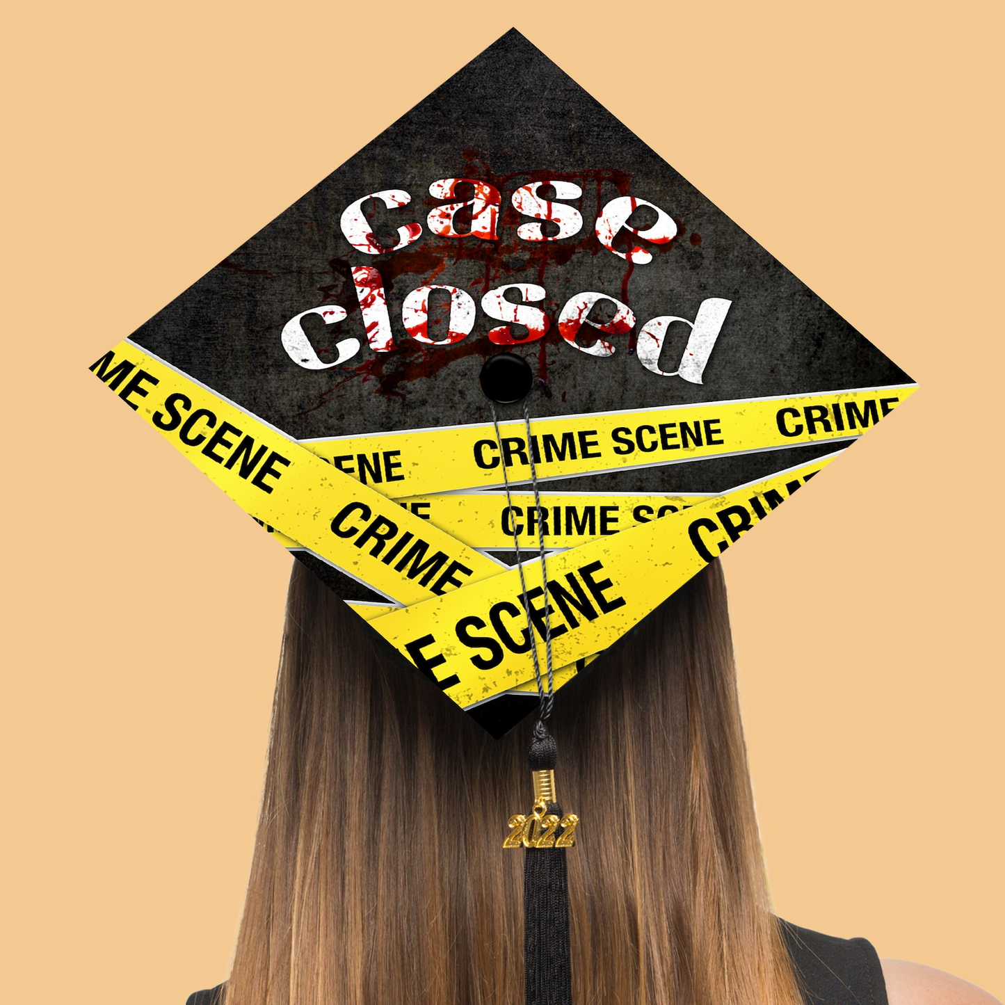 Case Closed Graduation Cap Topper, Funny Criminal Justice Grad Cap Topper, Class of 2024