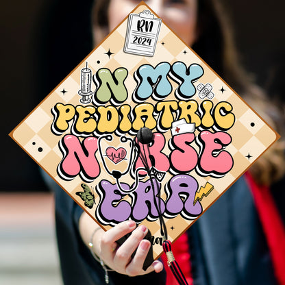 In My Pediatric Nurse Era Graduation Cap, Gift for Nurse, Class of 2024