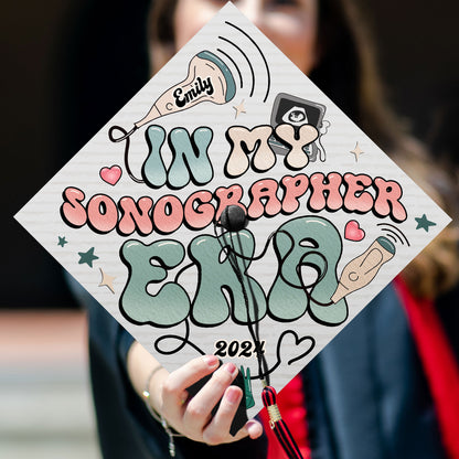 In My Sonographer Era Graduation Cap, Nurse Grad Gifts, Class Of 2024