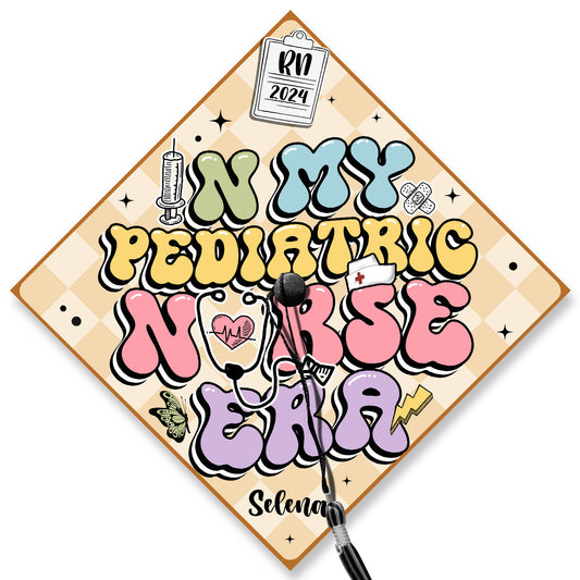 In My Pediatric Nurse Era Graduation Cap, Gift for Nurse, Class of 2024