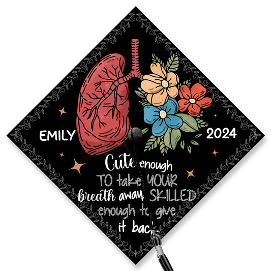 Funny Respiratory Therapist Graduation Cap, RT Grad Gifts, Class Of 2024