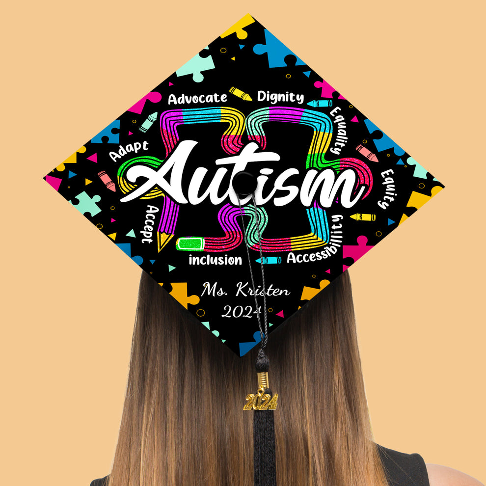 Autism Neurodiversity Graduation Cap Decoration, Gifts for Teacher, Cl ...
