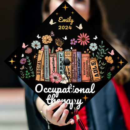 Occupational Therapy Grad Cap Topper, Gifts for Occupational Therapist, Class of 2024