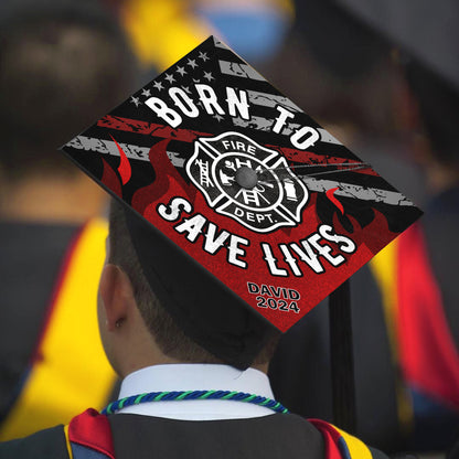Future Firefighter Graduation Cap Topper, Custom Firefighter Grad Cap Decorations To Honor Your Big Day, Class of 2024