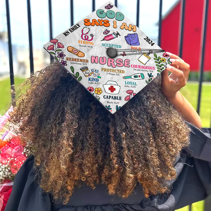 Customized RN Nurse Grad Cap Decorations, RN Nurse Gifts, Class of 2024