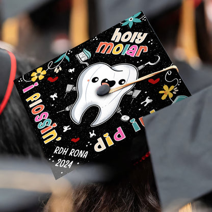Funny Dental Hygiene Graduation Cap, Future RDH Gifts, Class Of 2024