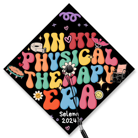 In My Physical Therapy Era Grad Cap, Personalized PT Graduation Cap Topper - SP10933PGCHTT