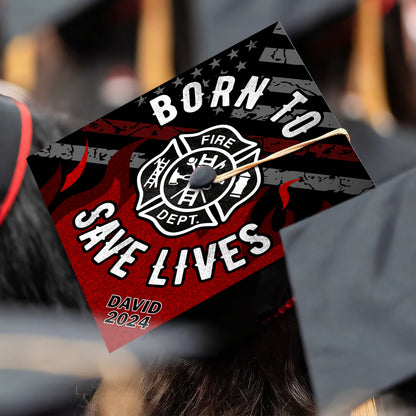 Future Firefighter Graduation Cap Topper, Custom Firefighter Grad Cap Decorations To Honor Your Big Day, Class of 2024