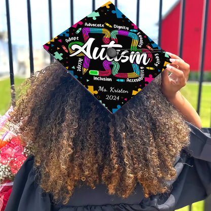 Autism Neurodiversity Graduation Cap Decoration, Gifts for Teacher, Class of 2024