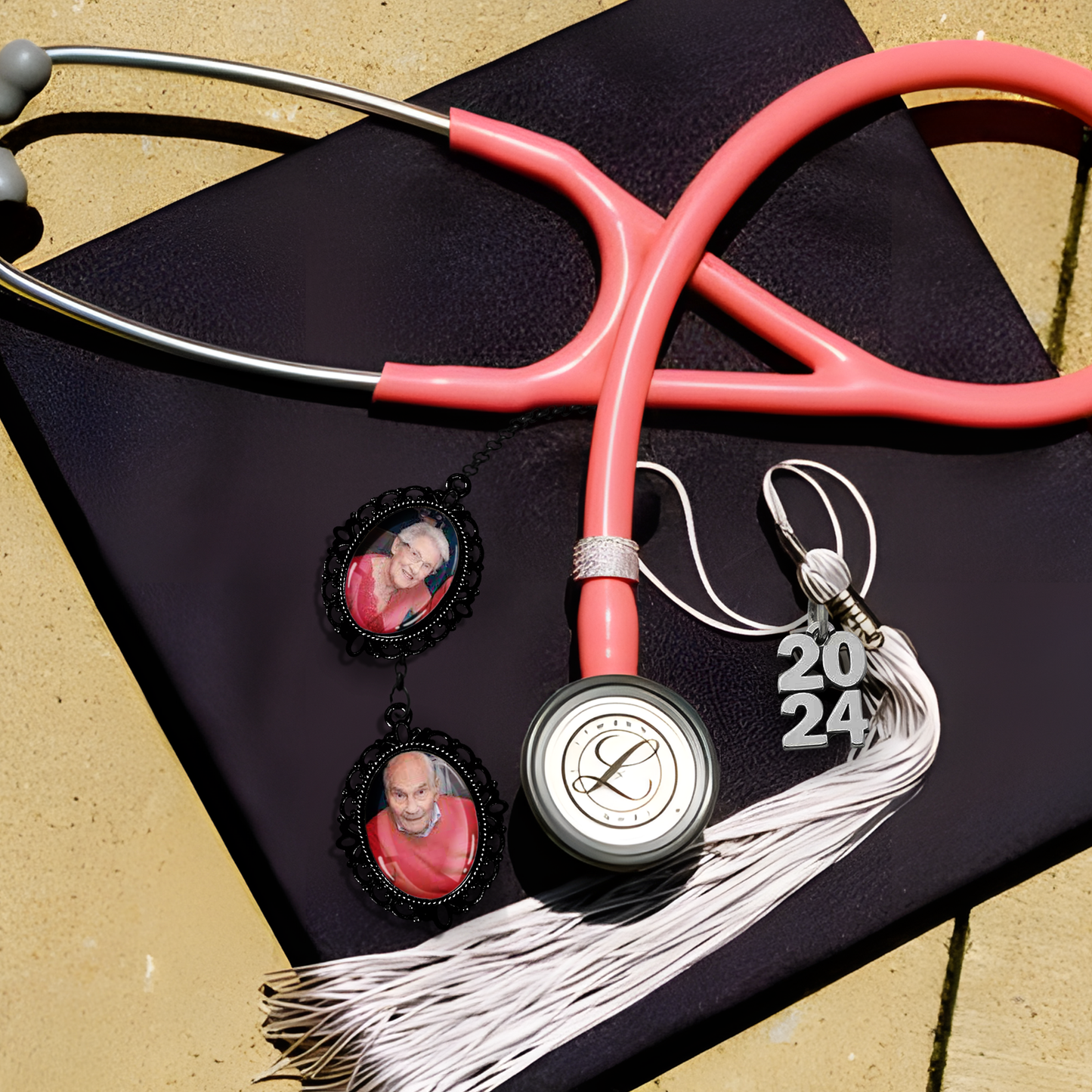 Custom Photo Memorial Graduation Tassel Charm, Unique Gifts for Graduates