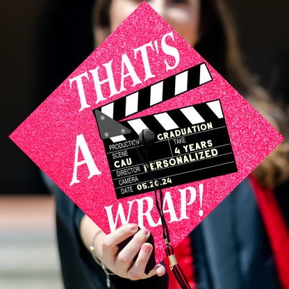 Personalized Film Student Graduation Cap Topper, Gift For Student, Class of 2024