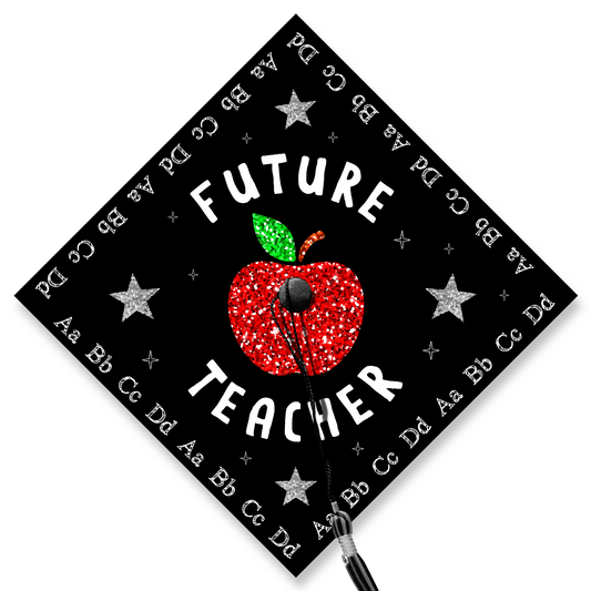 Future Teacher Graduation Cap Topper, Personalized Teacher Grad Cap Topper