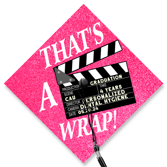 Personalized Film Student Graduation Cap Topper, Gift For Student, Class of 2024