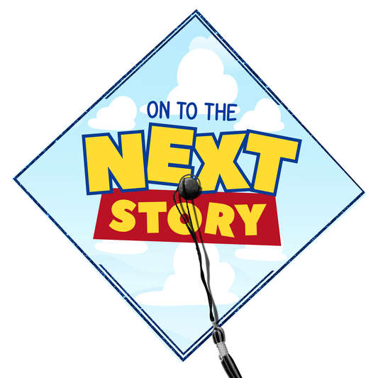 Printed Toy Story Graduation Cap Topper, Disney Pixar Inspired Grad Cap Topper, Class of 2024