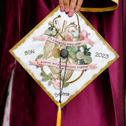 Personalized Nursing Graduation Cap Topper, Gifts for New Nurse