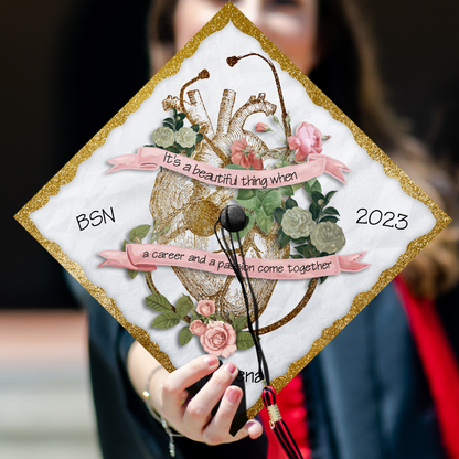 Personalized Nursing Graduation Cap Topper, Gifts for New Nurse