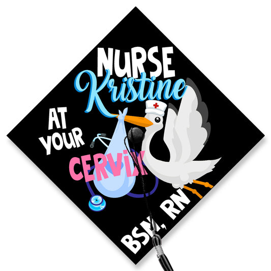 At Your Cervix Graduation Cap Decoration, Gifts for Nurse, Class of 2024