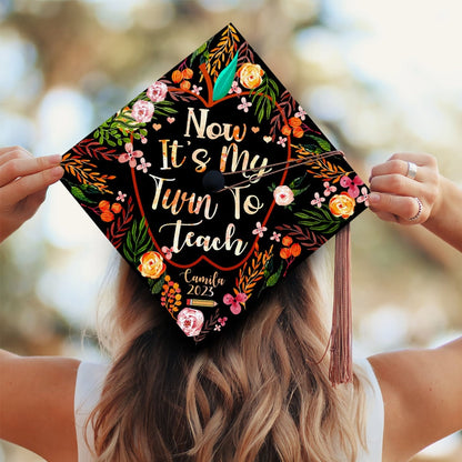 Now It's My Turn To Teach Graduation Cap Decoration, Gifts for Teacher, Class of 2024