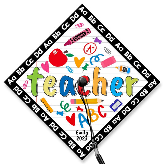 Kindergarten Teacher Graduation Cap Decoration, Gifts for Teacher, Class of 2024