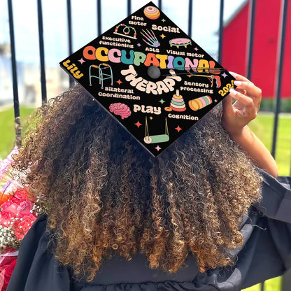 Occupational Therapy Grad Cap Topper, Gifts for Occupational Therapist, Class of 2024