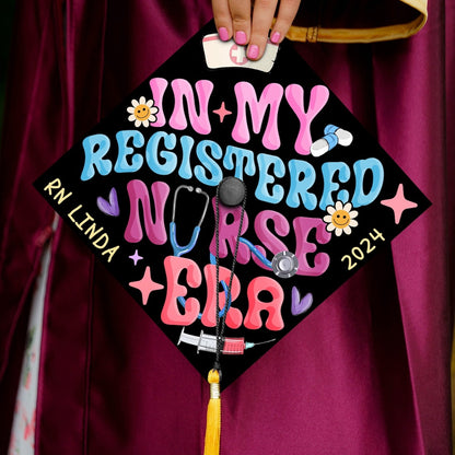 In My Registered Nurse Era Grad Cap Topper, Gifts for Nurse, Class of 2024
