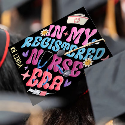 In My Registered Nurse Era Grad Cap Topper, Gifts for Nurse, Class of 2024